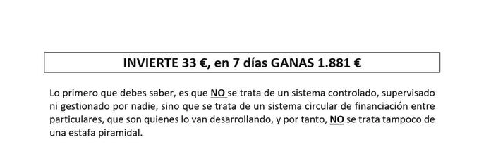 La estafa piramidal que se expande por Whatsapp y solicita pagos por Bizum