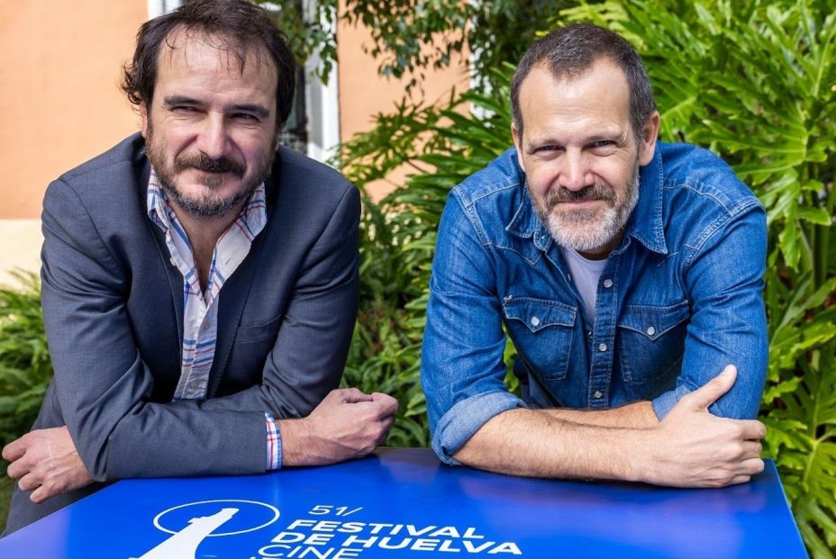 Los directores Aitor Arregi y José Mari Goenaga han presentado 'Maspalomas' en el Festival de Huelva. Fuente: Festival de Huelva / Europa Press