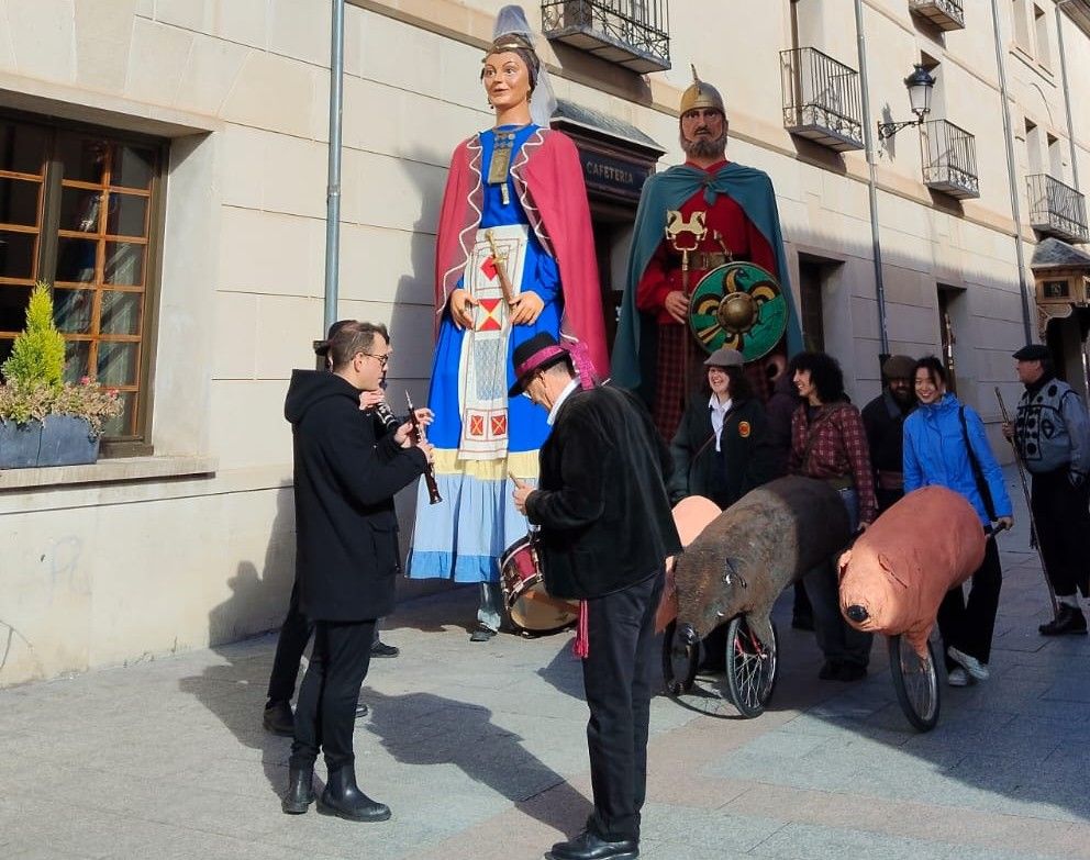 Encierro de cochinos. Imagen cedida por Francesca Soave. Encierro de cochinos. Imagen cedida por Francesca Soave.