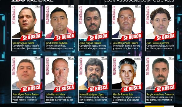  Los 10 más buscados por la Policía. Foto: Europa Press.