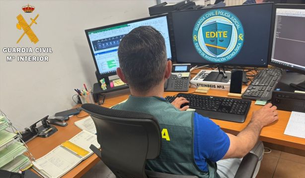 Los ciberdelitos en España bajan por primera vez tras años de crecimiento constante. Fuente: GUARDIA CIVIL SEGOVIA / Europa Press.
