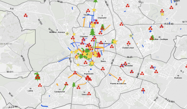 Mapa de las luces de Navidad en Madrid: recorre calle a calle la iluminación de la ciudad