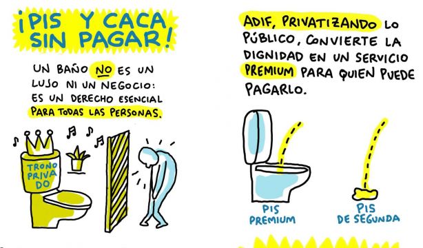CECU lanza una campaña de firmas contra los baños de pago en las estaciones de tren