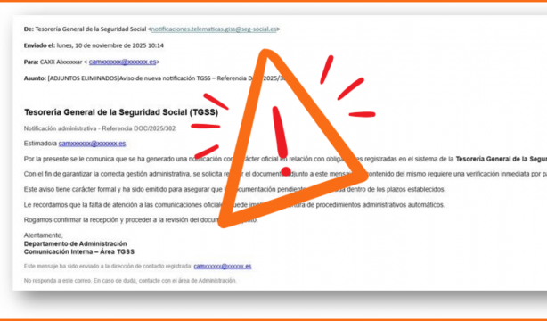 Oleada de estafas que suplantan a la Seguridad Social