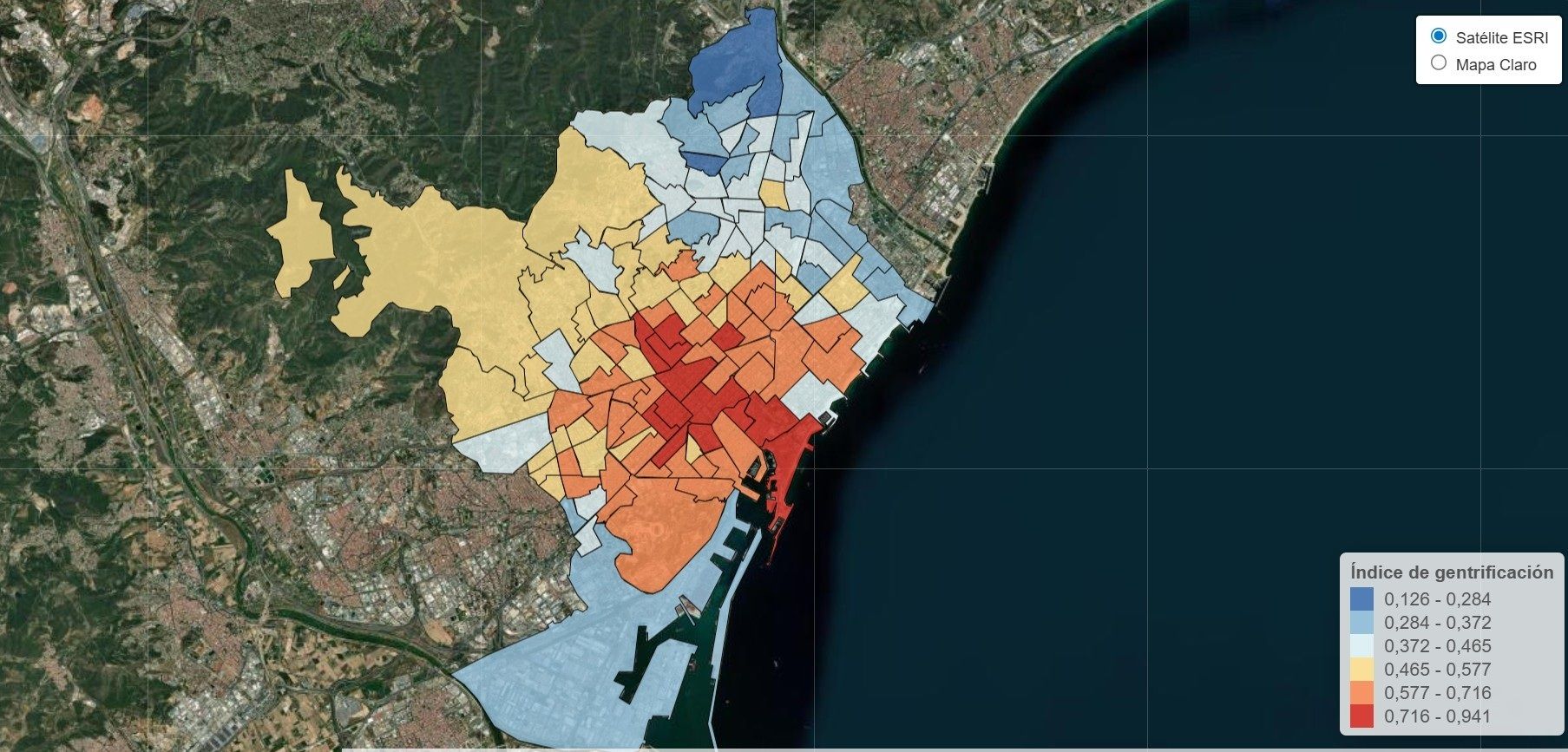 EuropaPress 7172902 mapa gentrificacion barcelona