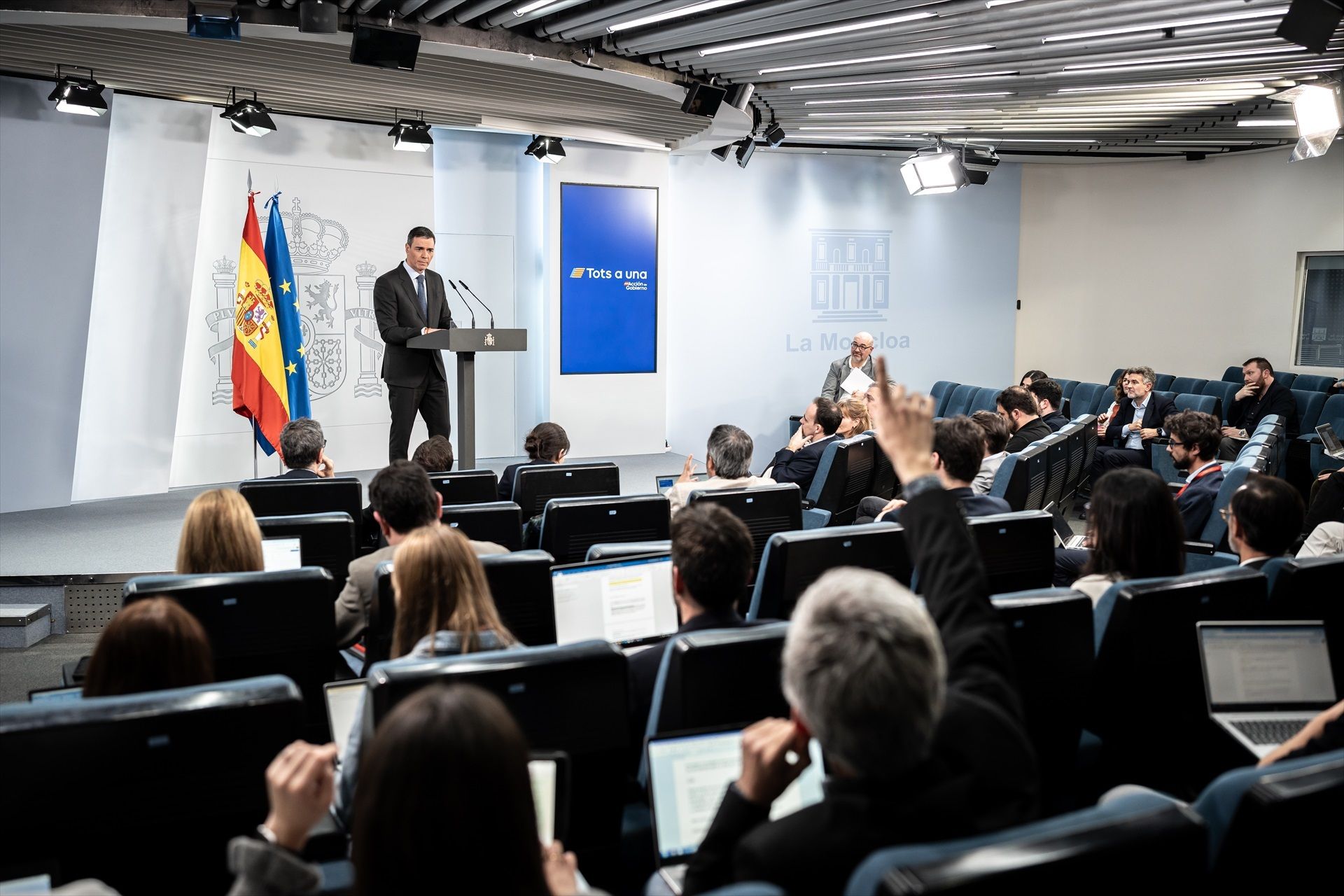 EuropaPress 6577682 presidente gobierno pedro sanchez rueda prensa posterior reuniones