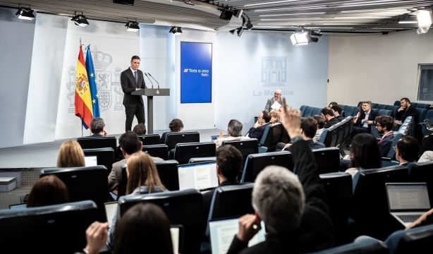 EuropaPress 6577682 presidente gobierno pedro sanchez rueda prensa posterior reuniones