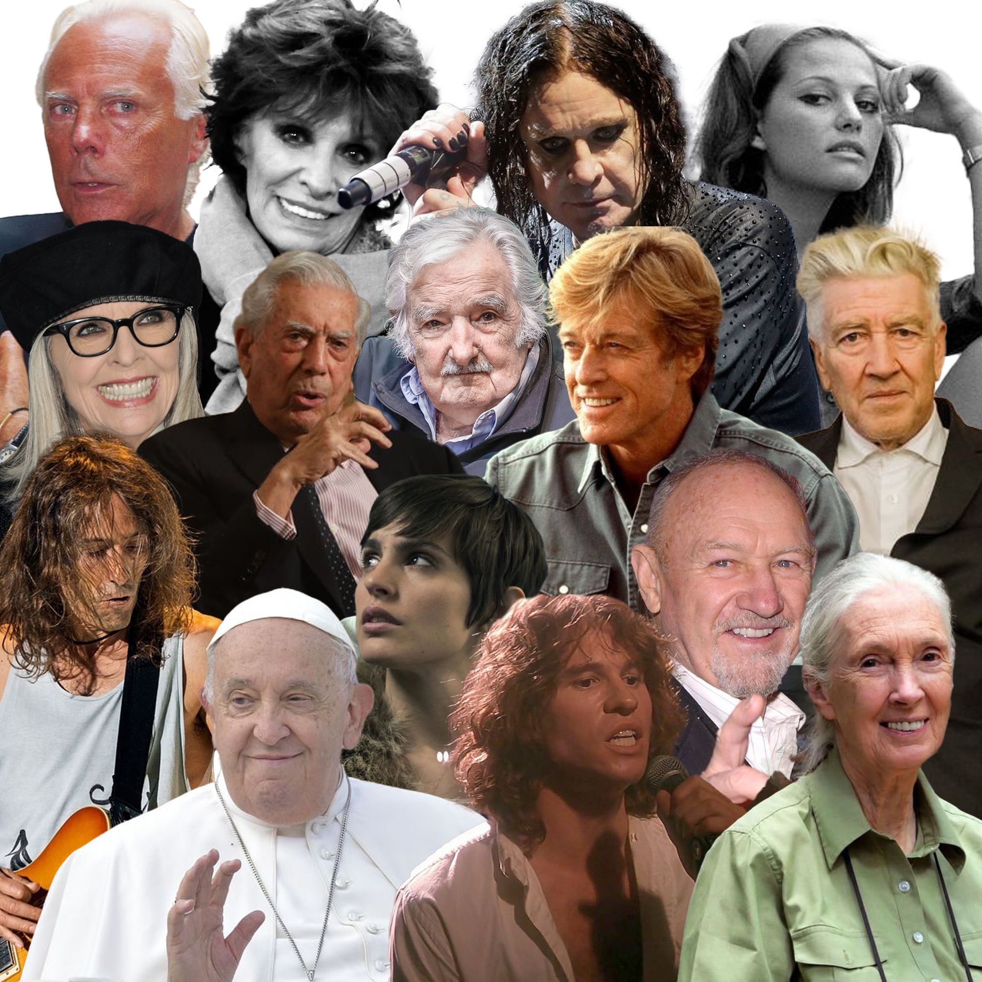 El Papa Francisco, Pepe Mújica, Robe Iniesta o Vargas Llosa: los famosos que nos han dejado en 2025