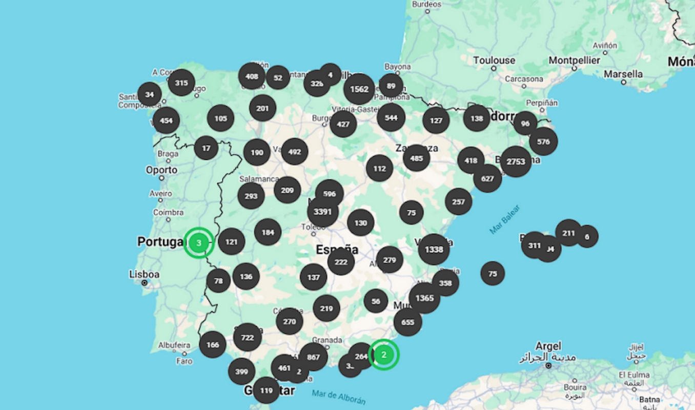 Reve, el mapa de puntos de recarga pública para vehículos eléctricos