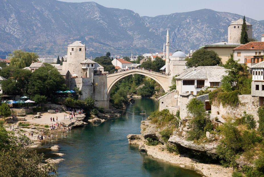 bigstock Mostar Cityscape With Neretva  83002868
