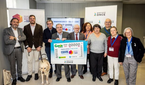 'Mayores activos, un valor en alza': la ONCE dedica su cupón del 7 de enero a CEATE (CEATE)