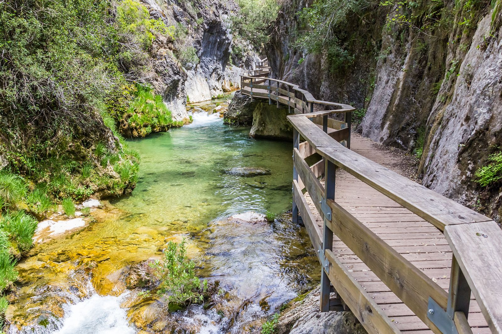 Paso a través de Cerrada en la Sierra de Cazorla