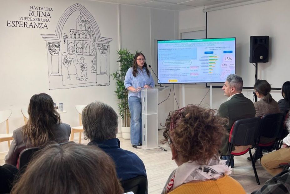 Presentación del informe 'Perspectivas y buenas prácticas en la intervención social con personas mayores en entidades del tercer sector en España'. Fuente: Fundación Santa María La Real / Europa Press.