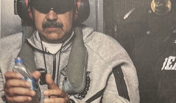 Nicolás Maduro tras su detención, en una imagen difundida por Donald Trump