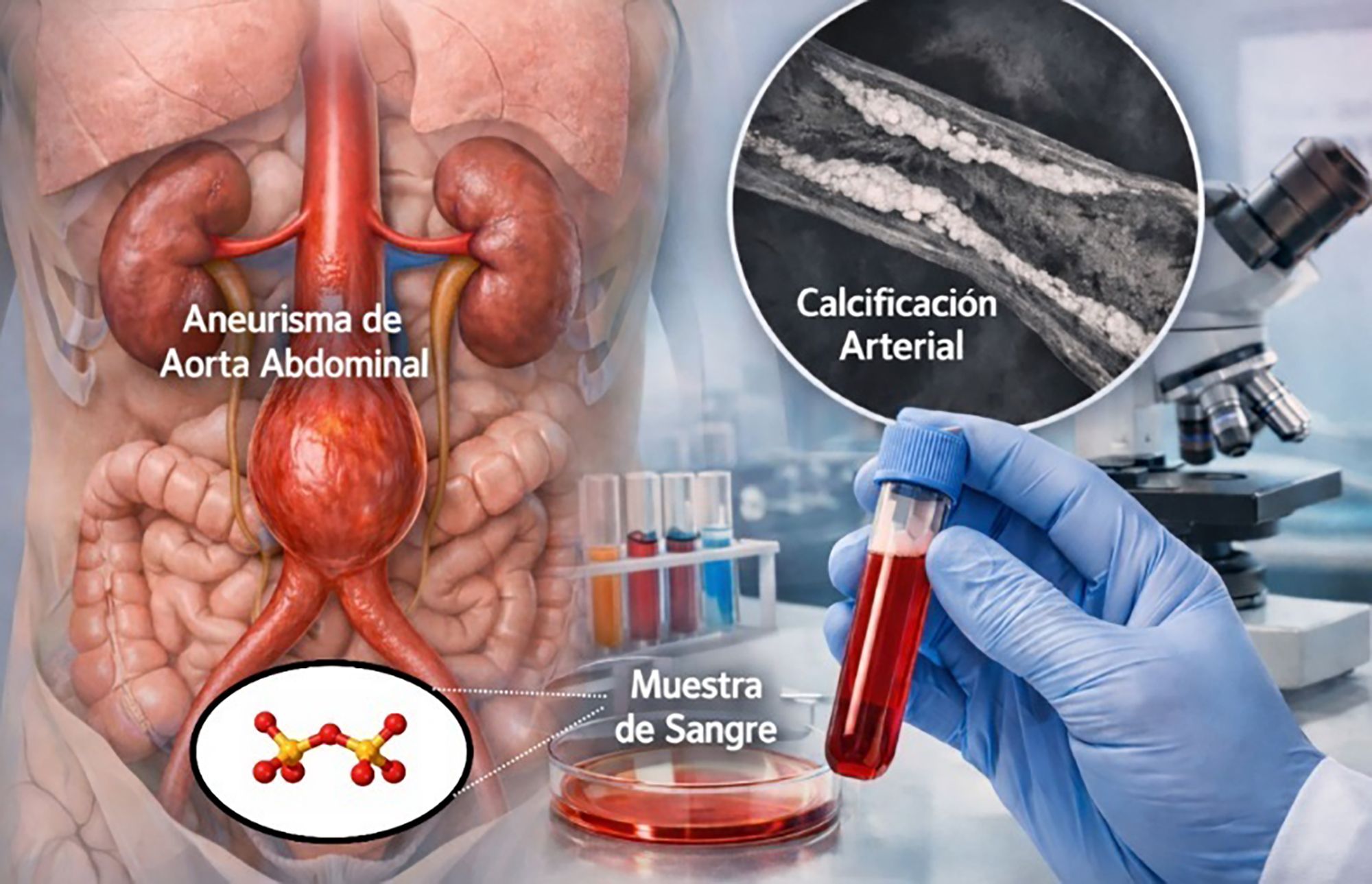 EuropaPress 7198056 ilustracion cientifica aneurisma aorta abdominal calcificacion vascular