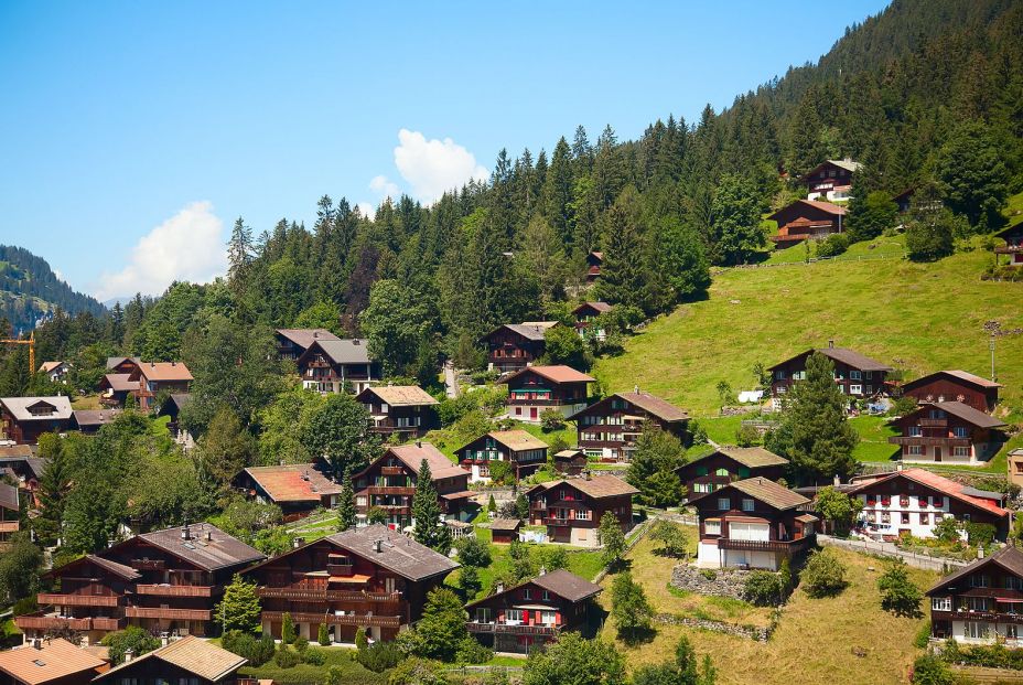 bigstock Famous village Wengen in swiss 58824263