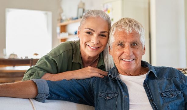 bigstock Portrait of happy senior coupl 311566576