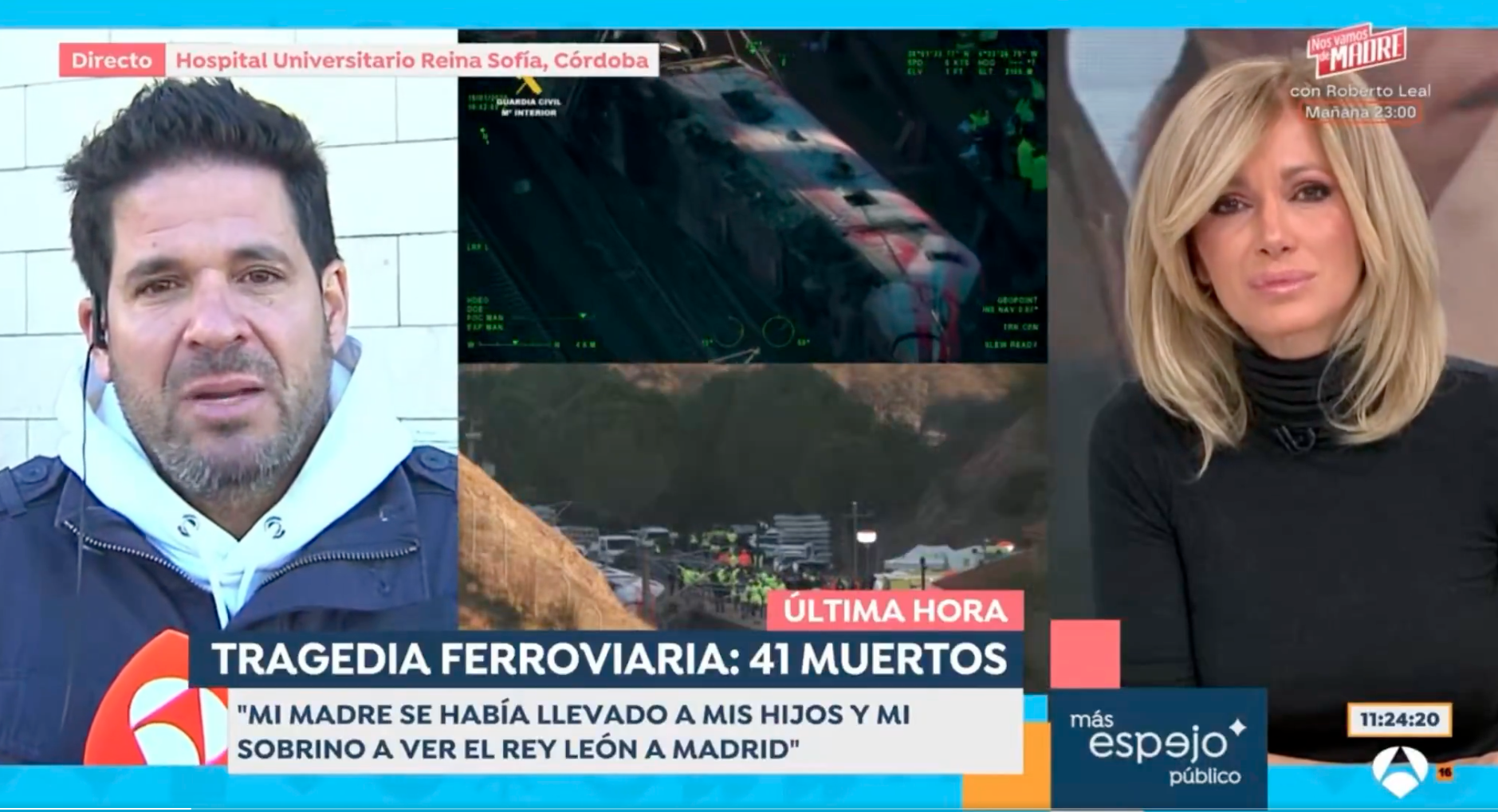Fidel, familiar de víctima en Adamuz: "Mi madre se ha ido y se han quedado mis hijos"