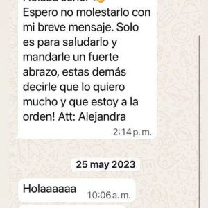 Julio Iglesias publica los WhatsApp de sus exempleadas para demostrar la "falsedad" de la denuncia (6) Julio Iglesias publica los WhatsApp de sus exempleadas para demostrar la "falsedad" de la denuncia (6)
