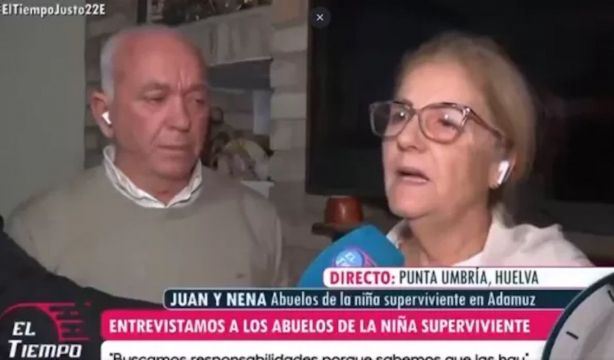 La indignación de los abuelos de la niña de 6 años que ha perdido a su familia en Adamuz