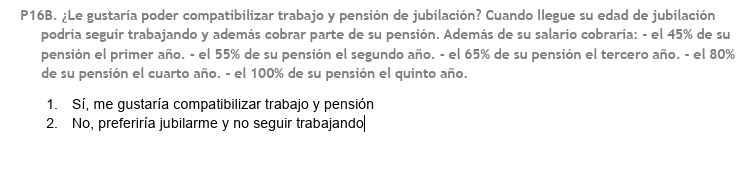 pregunta jubilación activa