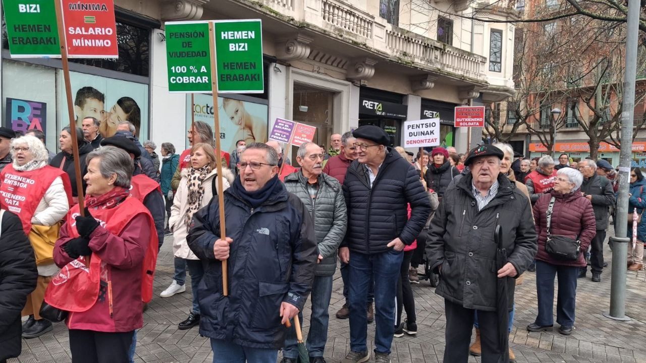 pensionistas protestas pamplona enero 2026