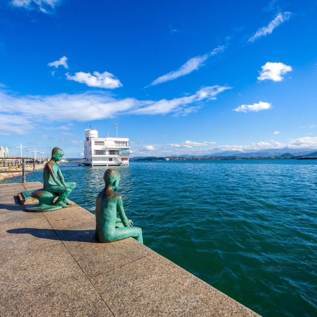 La bahía de Santander desde el Paseo de Pereda