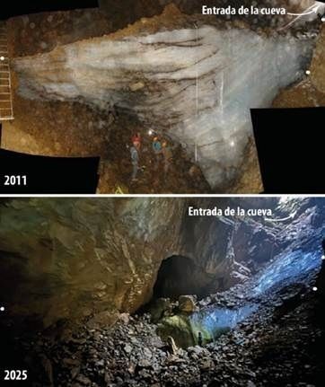 Calentamiento global y la cueva que pierde hielo a un ritmo nunca registrado en 6.000 años. Foto: Europa Press.