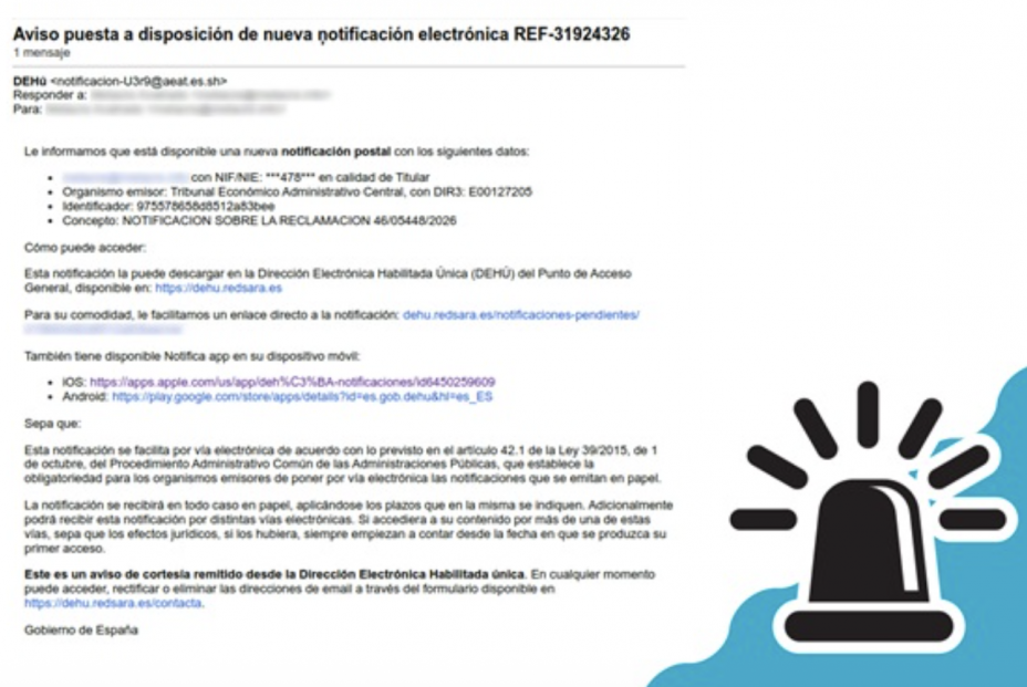 Cuidado: OCU alerta de una campaña de phishing que suplanta a Hacienda