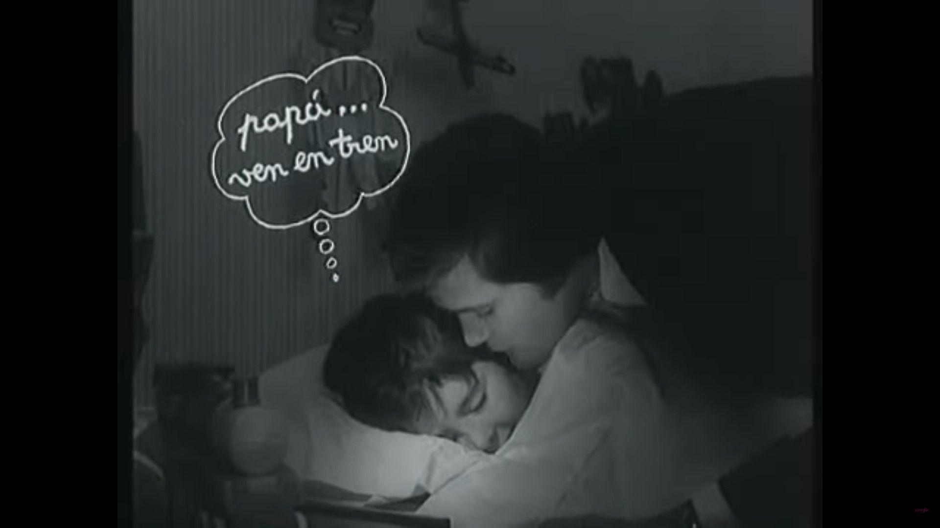 "Papá, ven en tren"