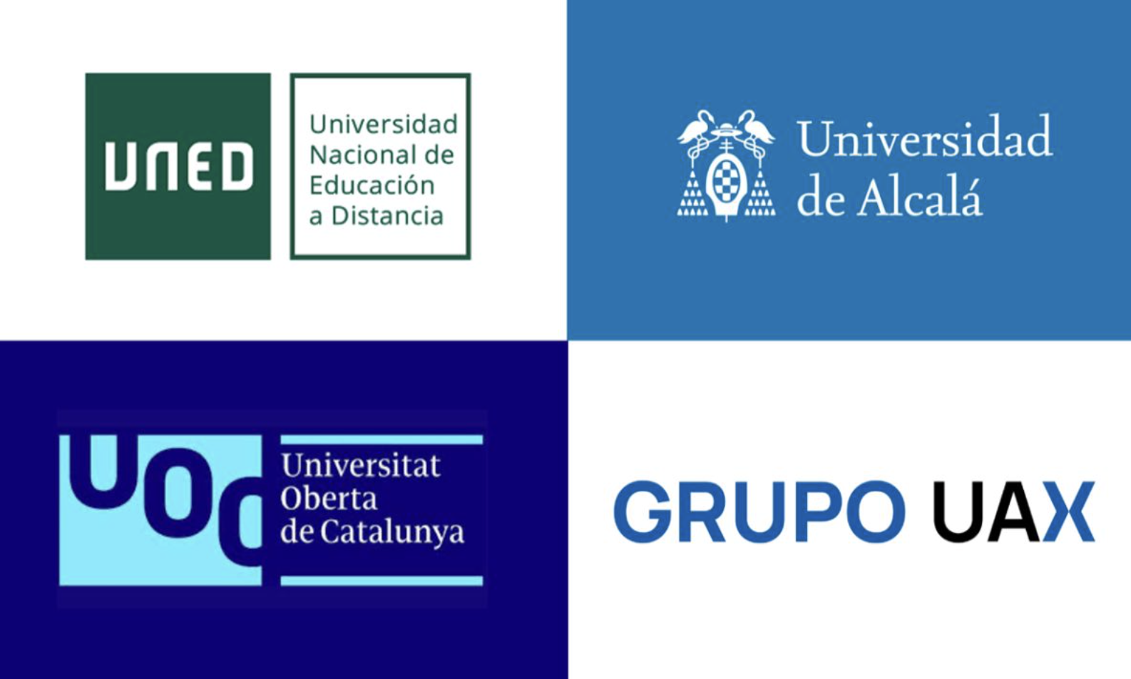 UNED, UOC, Grupo UAX y UAH destacan en el impulso de la Formación Online desde la excelencia