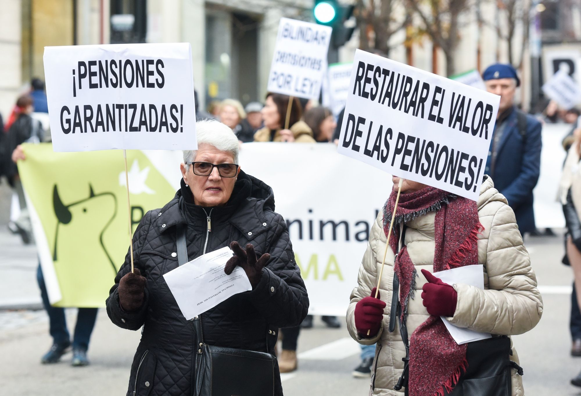 Al Presidente del Gobierno de hoy, de mañana y de siempre: las pensiones no son moneda de cambio (Gustavo Valiente / Europa Press)