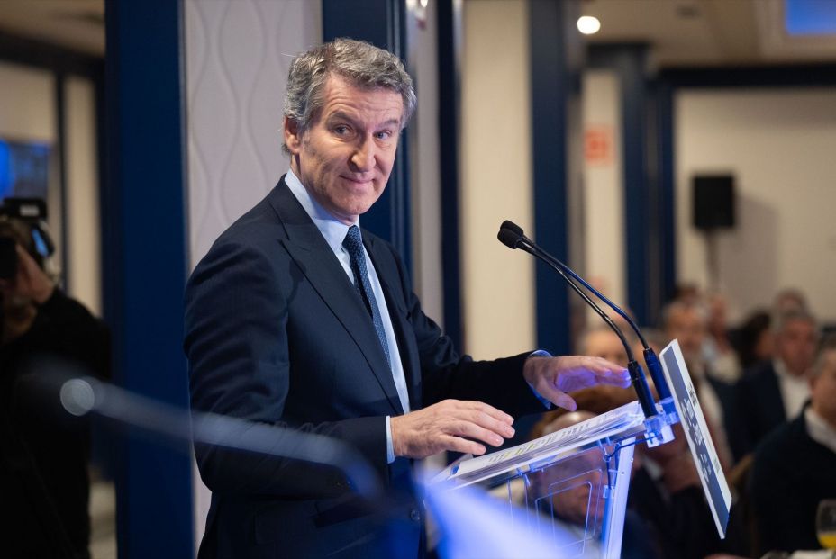 El presidente del PP, Alberto Núñez Feijóo