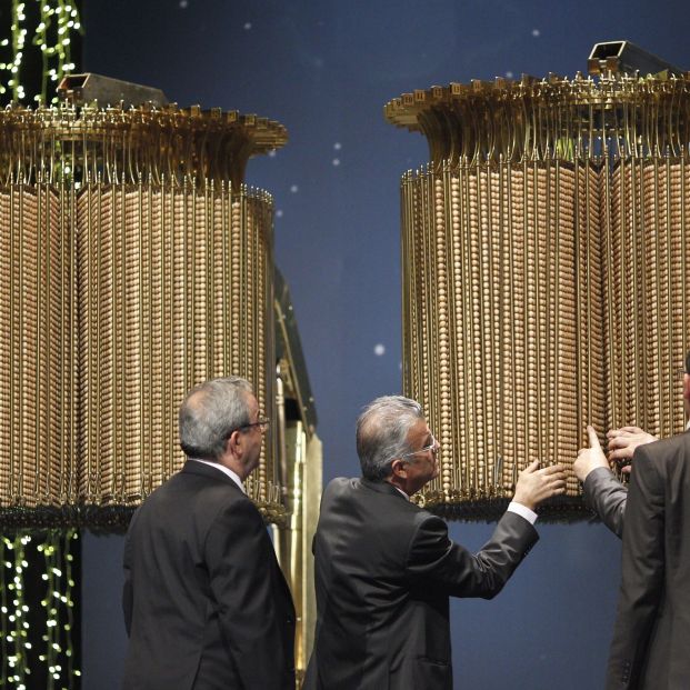 Las bolas de la suerte en el sorteo de Navidad. Foto: EuropaPress Las bolas de la suerte en el sorteo de Navidad. Foto: EuropaPress