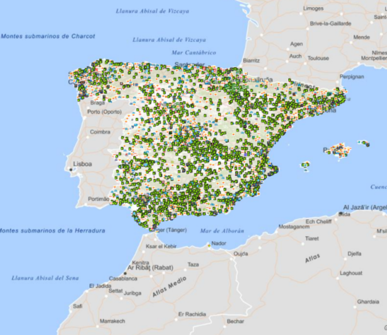 Así puedes usar el Geoportal de gasolineras para encontrar la más barata. Fuente: geoportalgasolineras.es