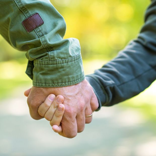 bigstock Road to life Hands Father s  206318851