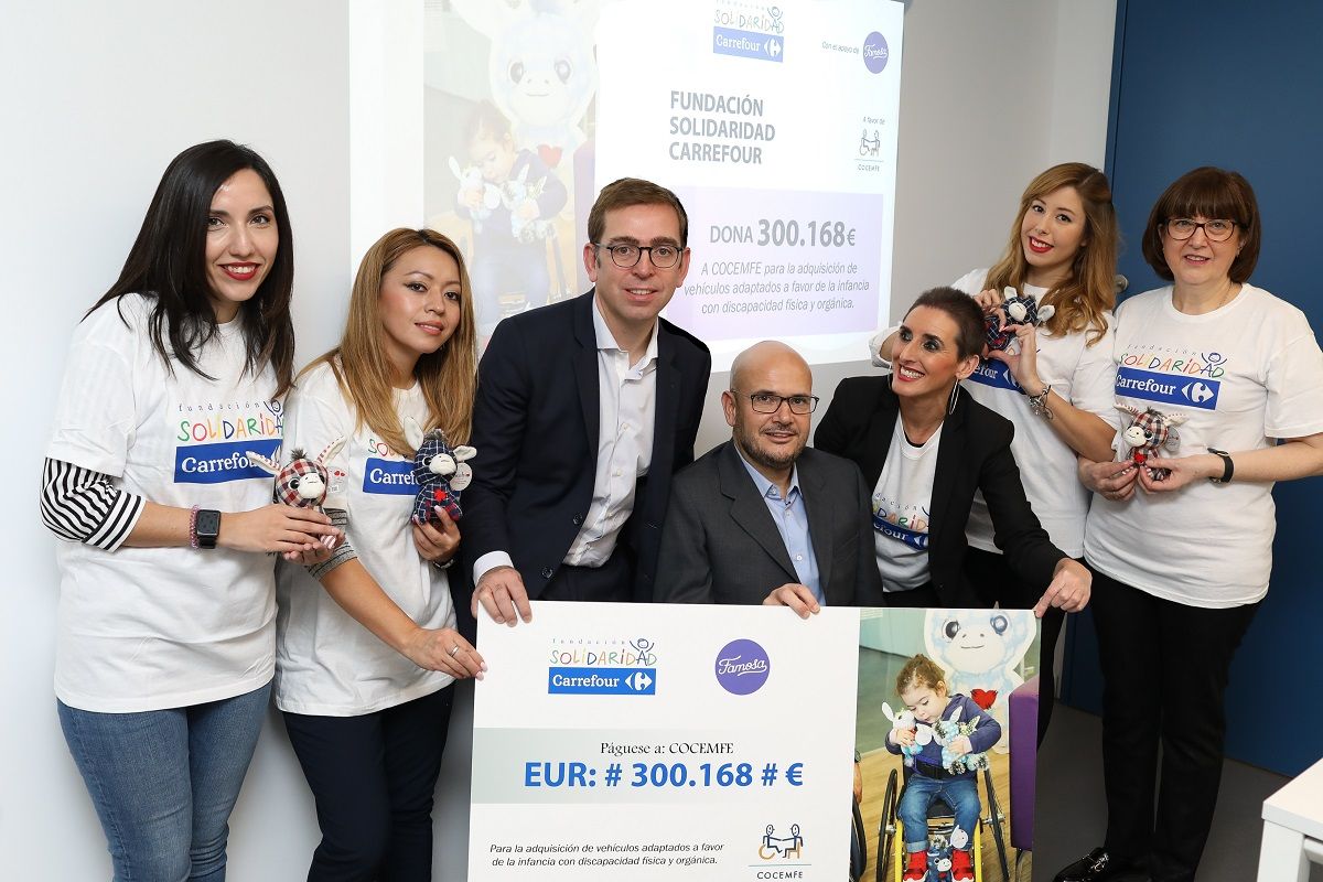 Carrefour dona 300.000 euros para niños con discapacidad