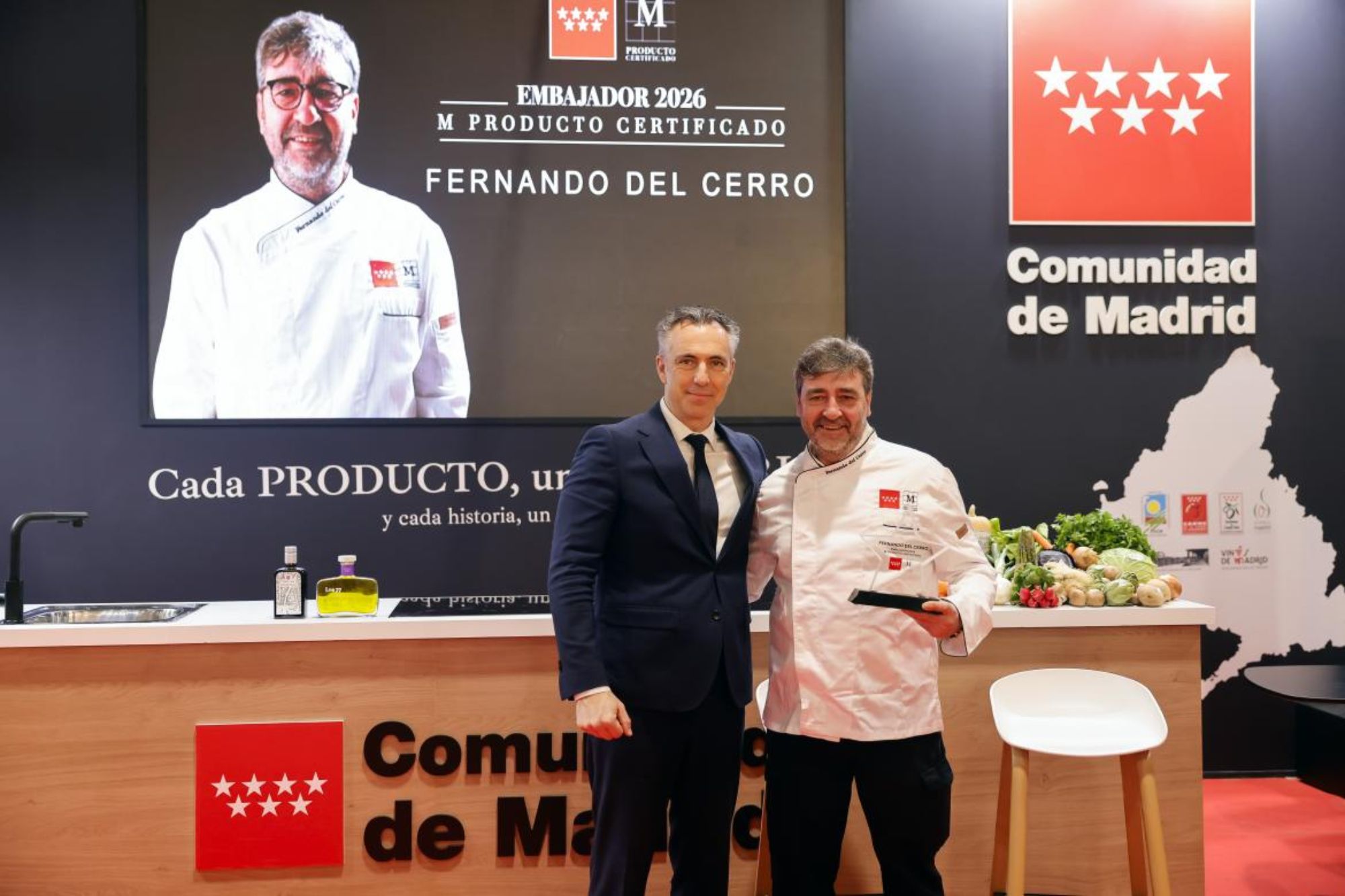 Así es el nuevo embajador de los alimentos de Madrid: maestro de las verduras y defensor del campo Foto: Comunidad de Madrid