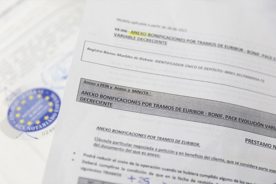 Documentación para la firma de una hipoteca. Fuente: Europa Press.