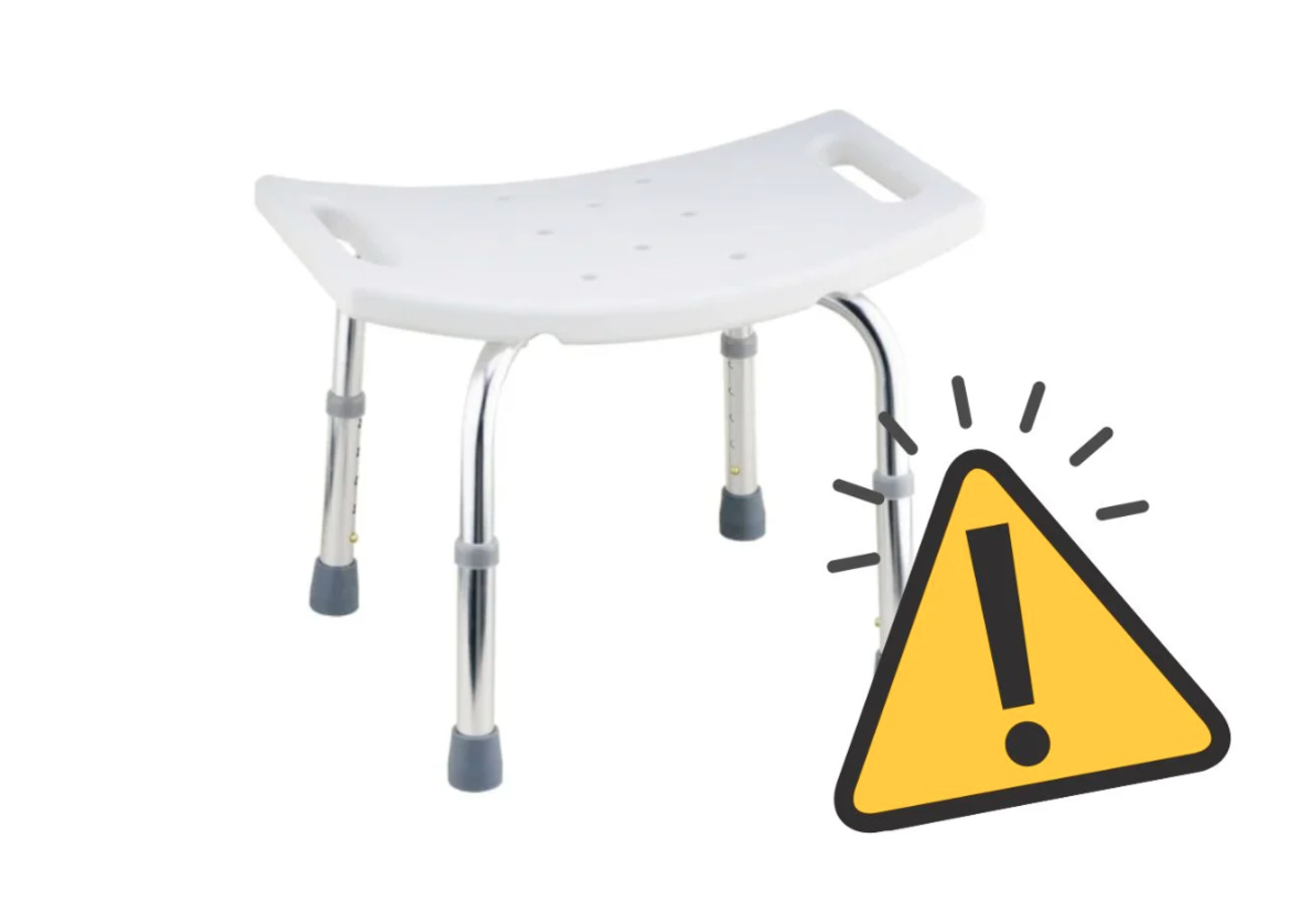 Alertan del riesgo de caída en un asiento de baño de Leroy Merlin