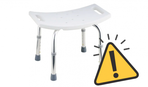 Alertan del riesgo de caída en un asiento de baño de Leroy Merlin
