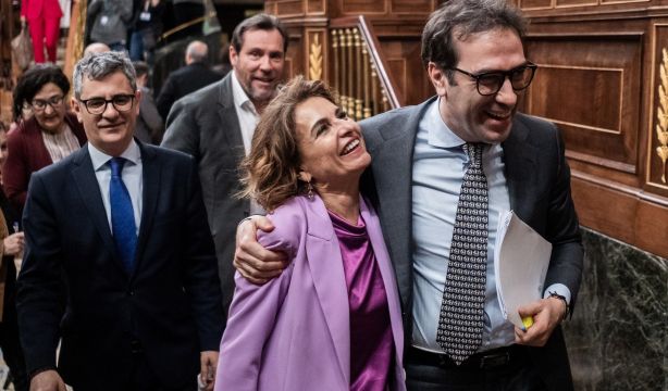 Carlos Cuerpo, nuevo vicepresidente primero del Gobierno y Arcadi España, ministro de Hacienda