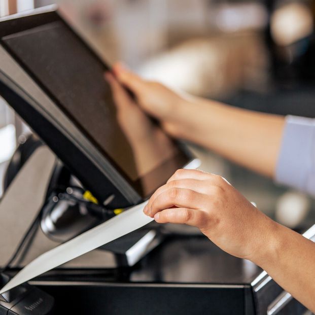 bigstock Process Of Printing Invoice Fo 450871955