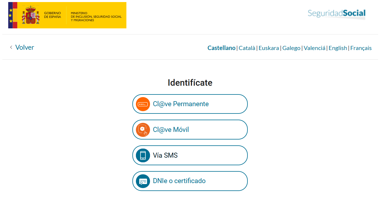 Interfaz del simulador de pensión de jubilación.