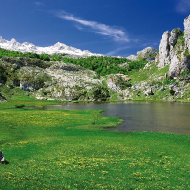 Lago Ercina en los Picos de Europa (https://www.turismoasturias.es/)