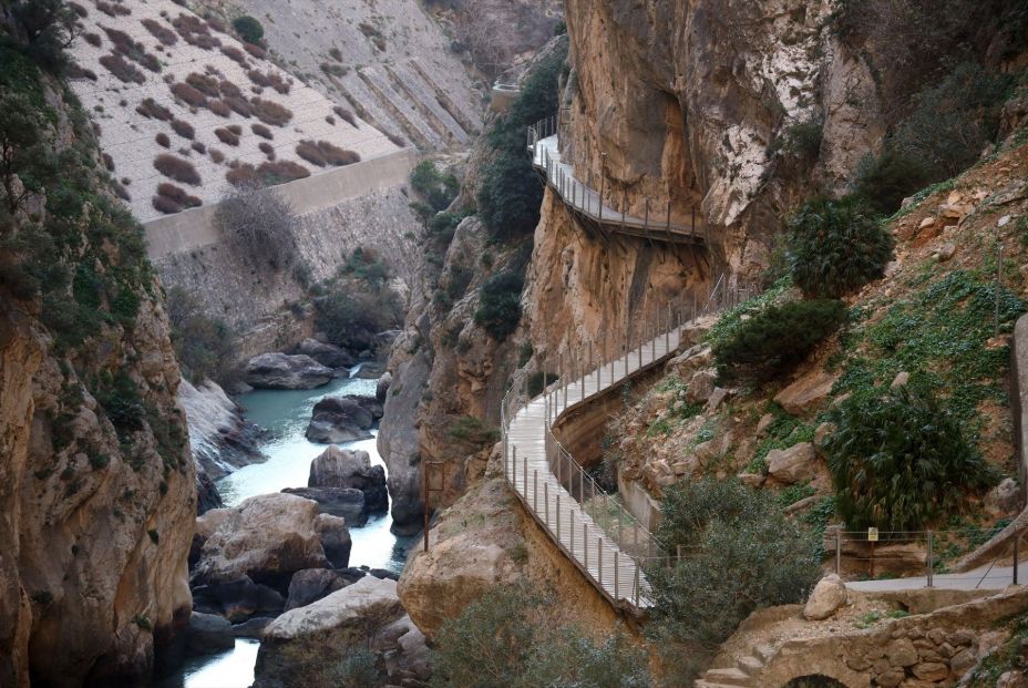 EuropaPress 4961712 detalle trabajos reparacion puesta servicio zona caminito rey febrero 2023