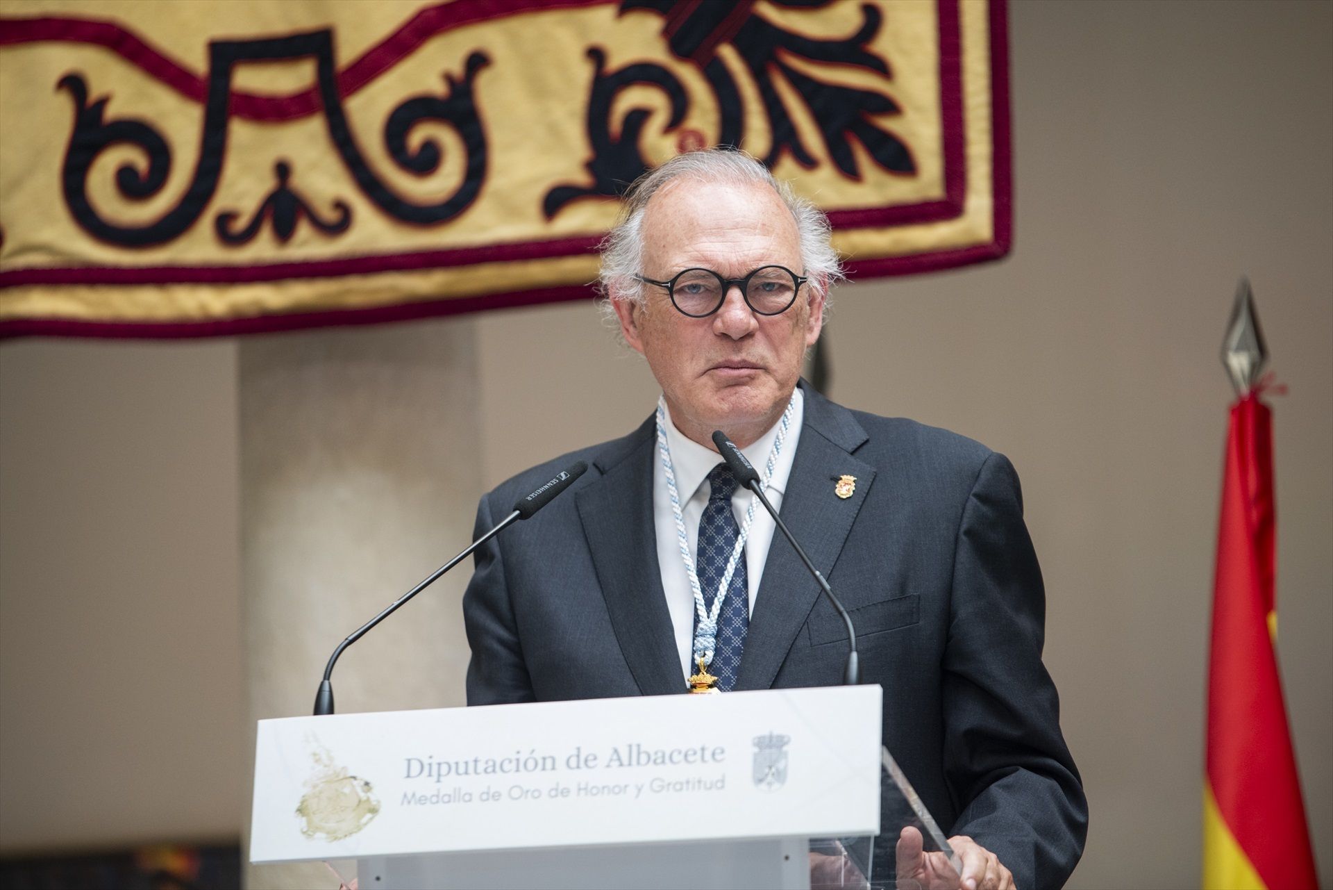 Pedro Piqueras recibe la Medalla de Oro de Albacete: "La mentira está ganando espacio a la verdad"