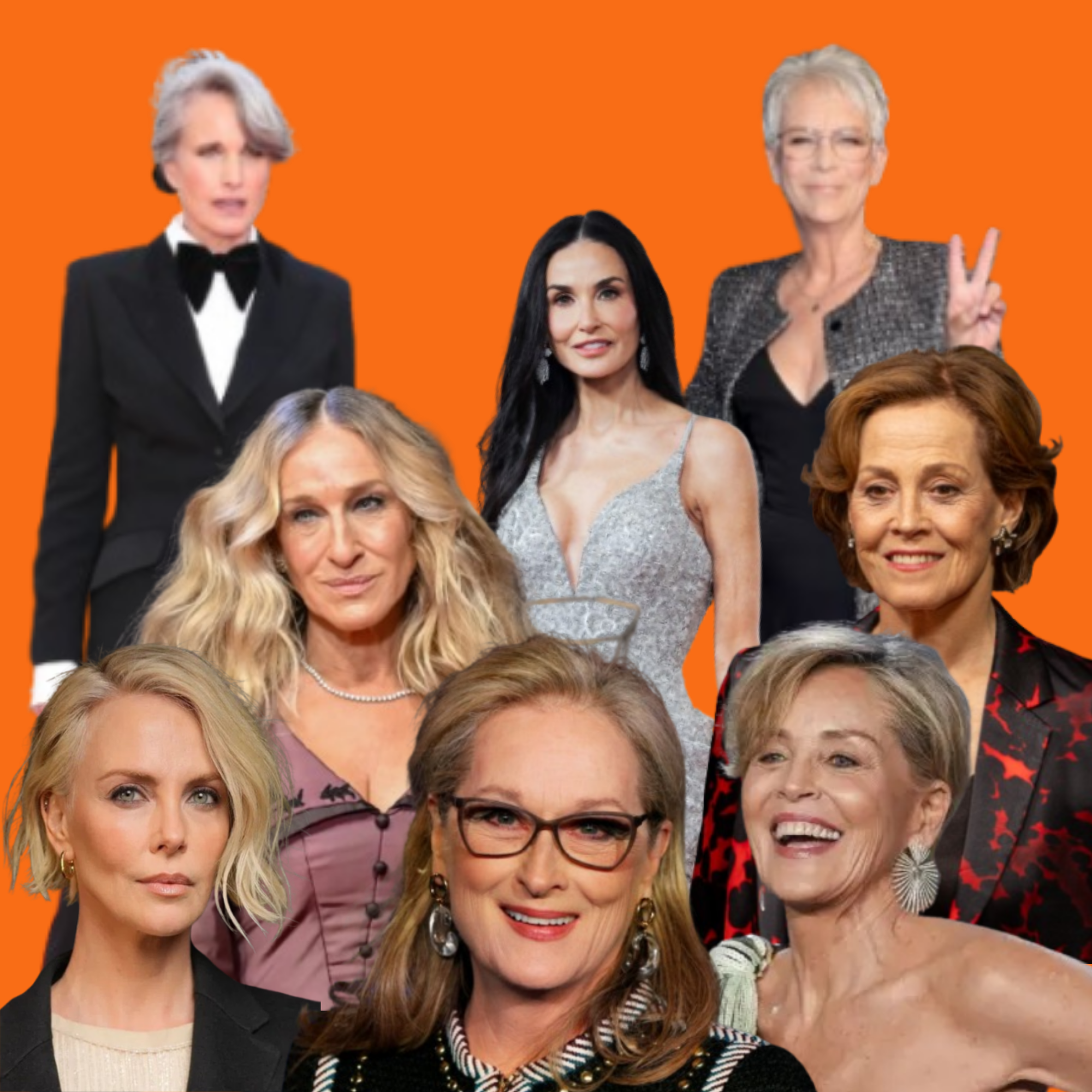 Actrices sénior que plantan cara al edadismo en Hollywood. Elaboración propia.