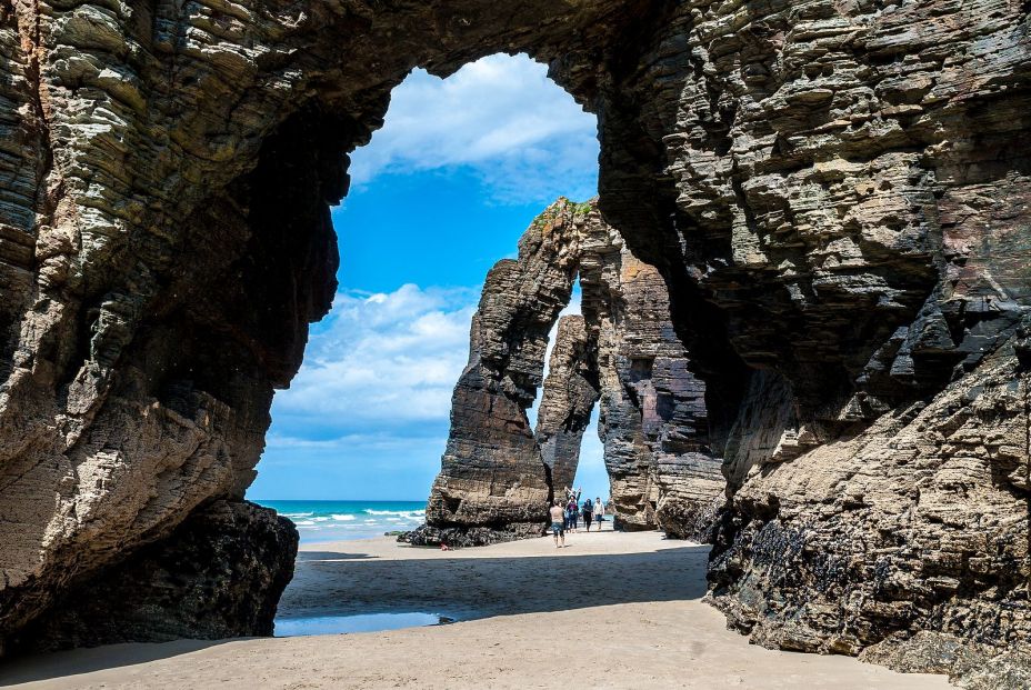Playa de las Catedrales en Lugo. Fuente: BigStock. Playa de las Catedrales en Lugo. Fuente: BigStock.