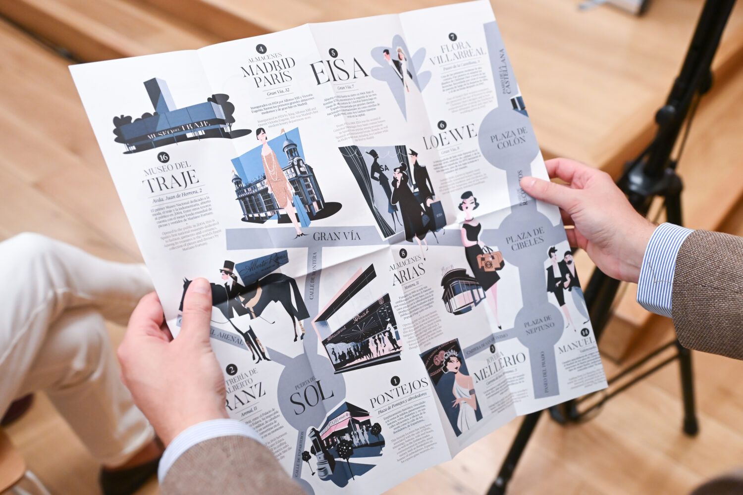 Madrid estrena un mapa cultural que recorre su historia de la moda. Fuente: Ayuntamiento de Madrid.